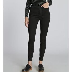 Everlane Women's The Way High Skinny Denim Black Stretch Jeans Size 25 New